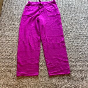 Fuchsia Knit Lounge Pants